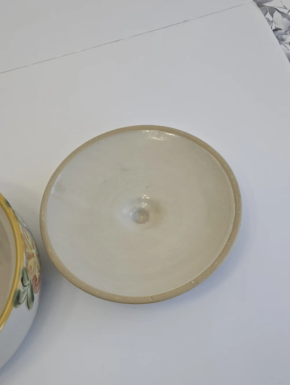 Louisville Stoneware Pottery Floral Lidded Casserole Dish Country Farmhouse